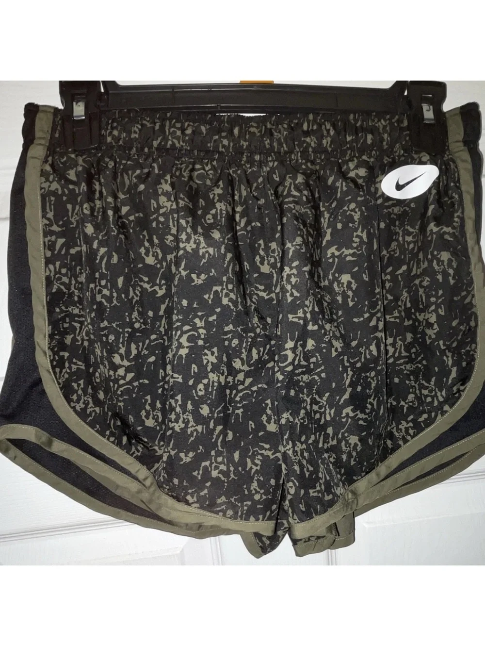 Nike Women’s Black & Olive Camo like Athletic Shorts